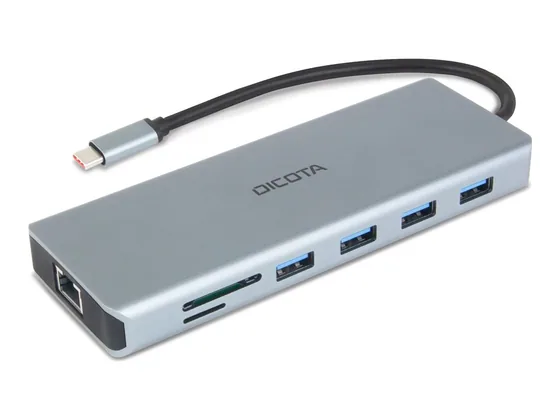 DICOTA USB-C 13-en-1 — station d'accueil complète 4K — vue 2