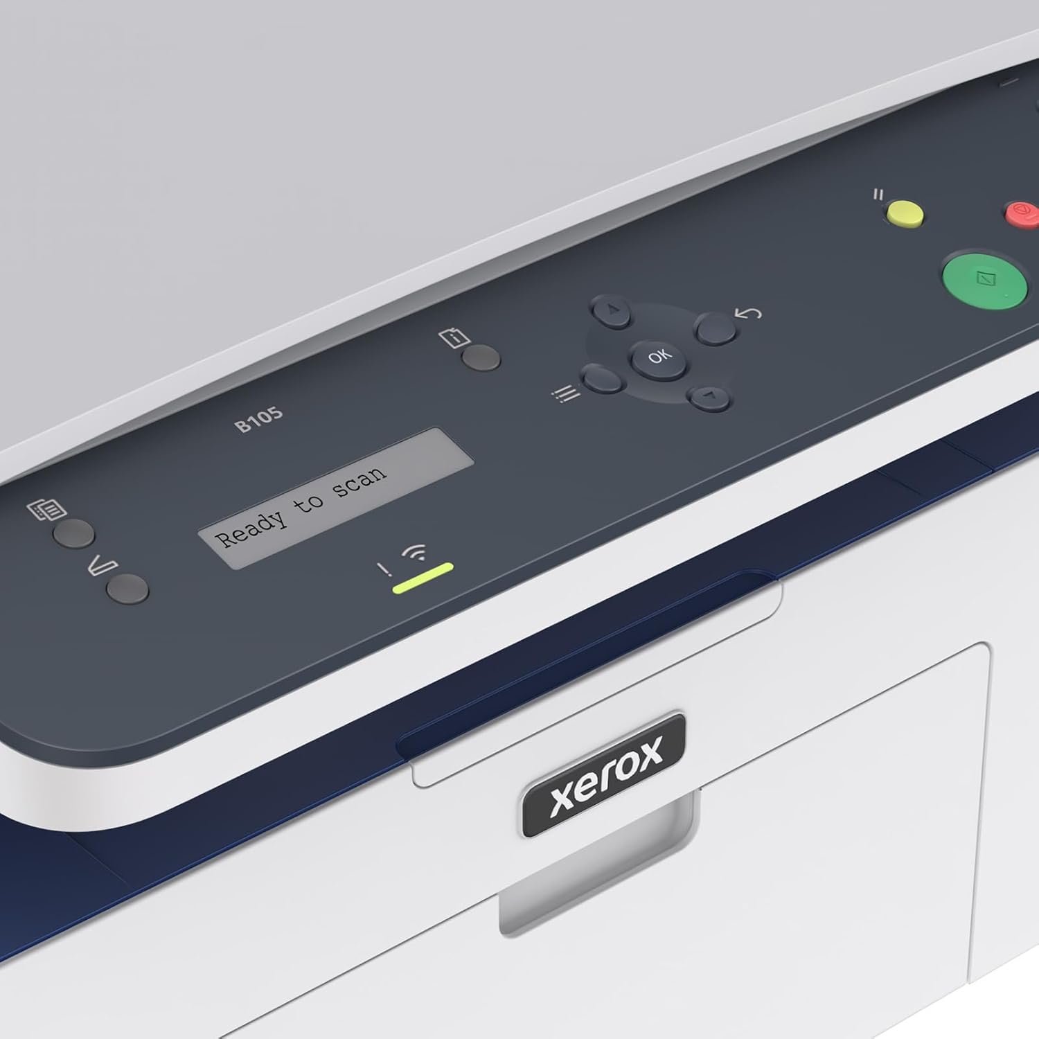 Imprimante multifonction Xerox B105 — imprime, copie, numerise — vue 2