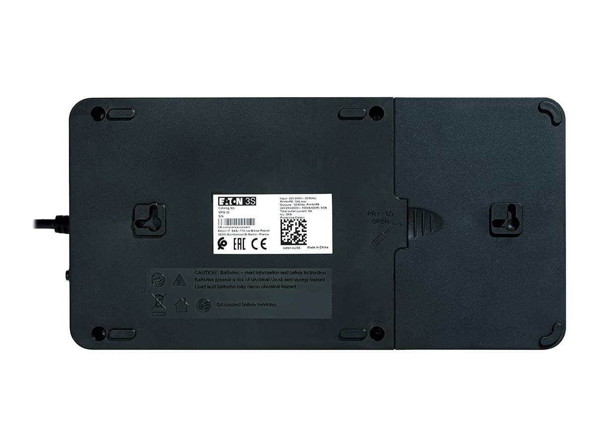 Onduleur Eaton 3S 700 — 700 VA / 420 W, 8 prises, USB — vue 3