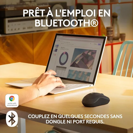 Souris Bluetooth Logitech M240 Silent — vue 2