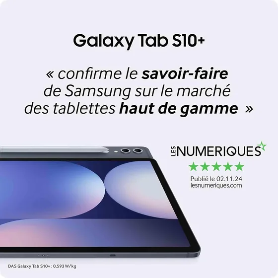 Galaxy Tab S10+ 256 Go Wi-Fi avec S Pen — vue 2