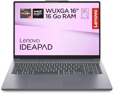 IdeaPad Slim 3 16″ — Ryzen 5 · 16 Go — portable polyvalent — vue 1