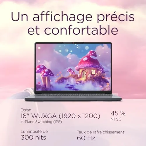 IdeaPad Slim 3 16″ — Ryzen 5 · 16 Go — portable polyvalent — vue 2