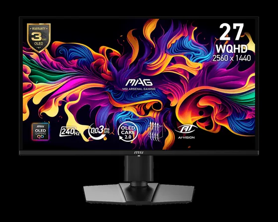 MAG 274QP QD-OLED — 26,5″ WQHD 240 Hz — vue 1
