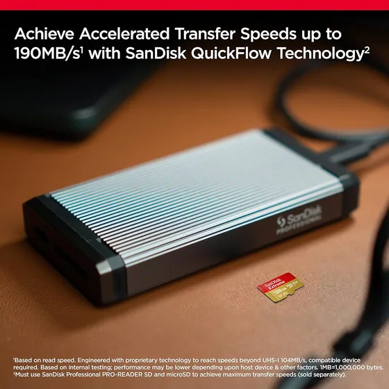 Carte microSDXC SanDisk Extreme 128 Go, 190 Mo/s — vue 4