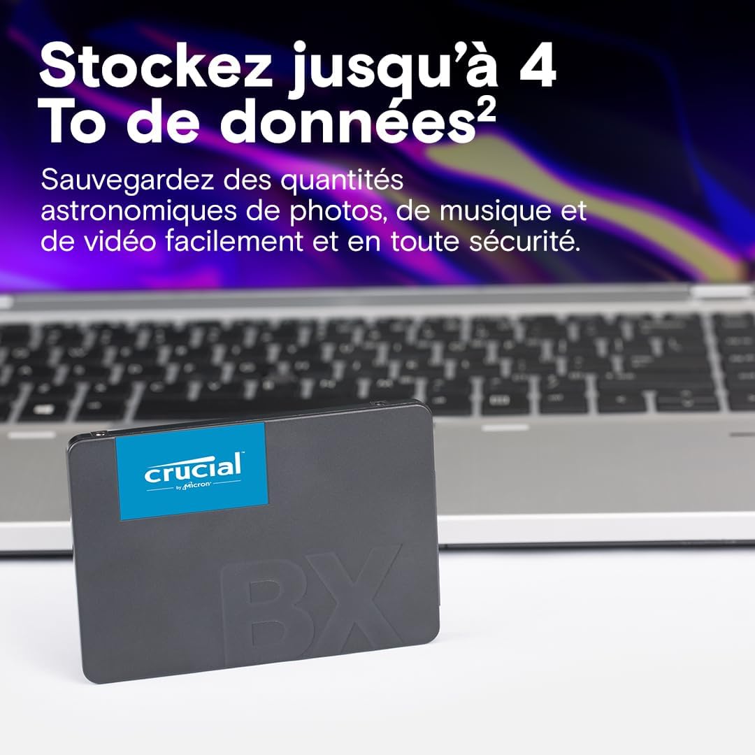 SSD interne Crucial BX500 1 To, SATA 2,5″ — vue 4