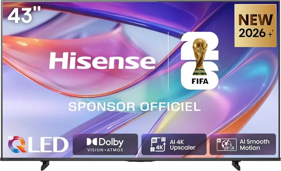 Hisense 43E7DS — TV QLED 43″ 4K, série E7DS (2026) — vue 1