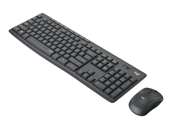 MK295 Silent — pack clavier + souris sans fil — Trois quarts droit