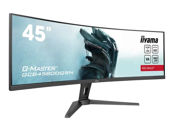 GCB4580DQSN-B1 — écran 45″ incurvé — Trois quarts gauche