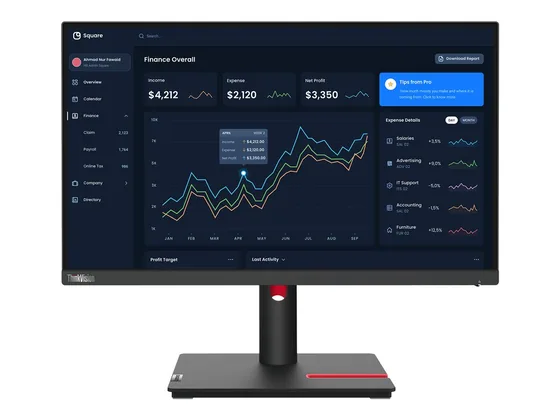 ThinkVision T22i-30 — écran 21,5″ Full HD — Face