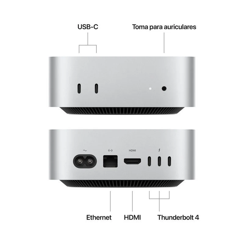 Vue 2 Apple Mac mini M4 — 24 Go · 512 Go SSD — MCX44FN