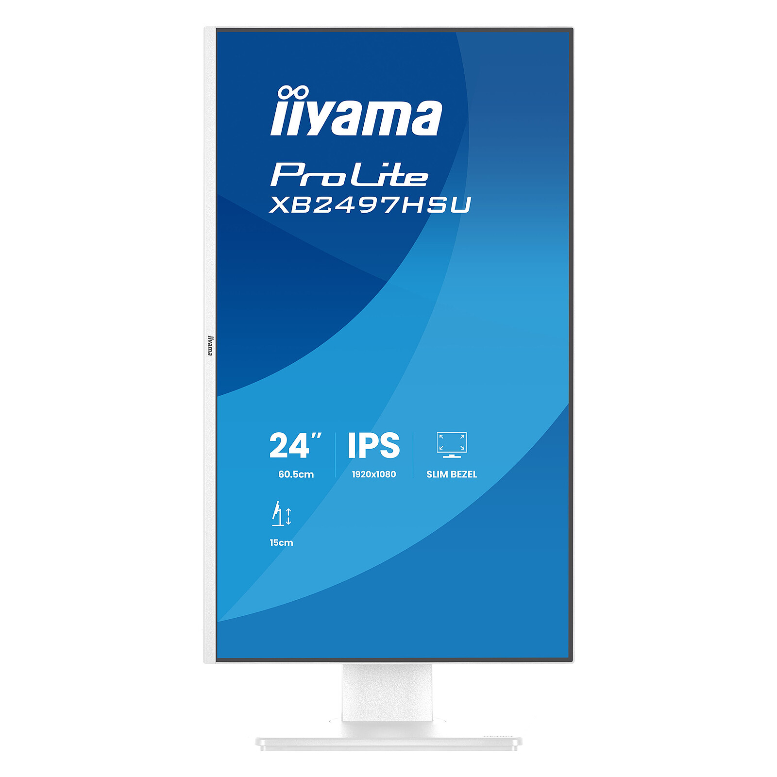 Vue 2 Iiyama XB2497HSU-W1 — écran 23,8″ confortable